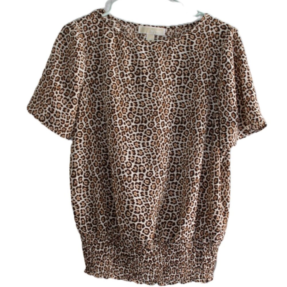 MICHAEL Michael Kors Pre-Owned Animal Print Top Size M
